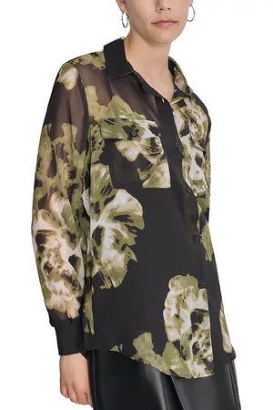 DKNY Floral Print Blouse