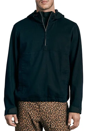 RAG&BONE Half Zip Denim Hoodie