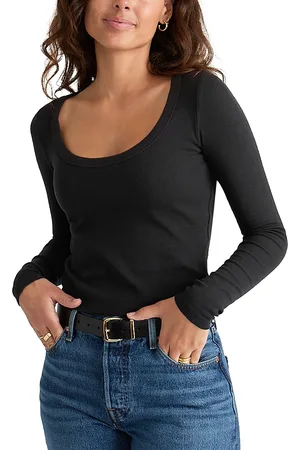 Marine Lexi Long Sleeve Ribbed Tee