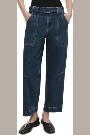Simkhai Jenny High Rise Belted Cropped Jeans in