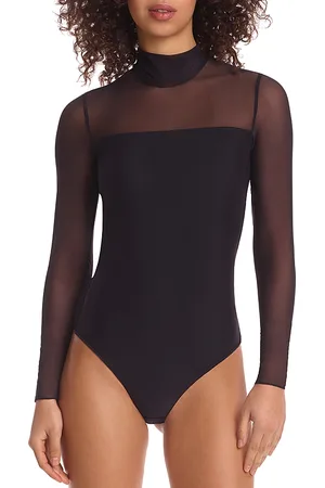 Commando Mesh Mock Neck Bodysuit
