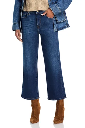 7 for all Mankind Alexa High Rise Cropped Jeans in