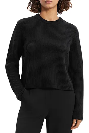 THEORY Felted Ribbed Crewneck Sweater