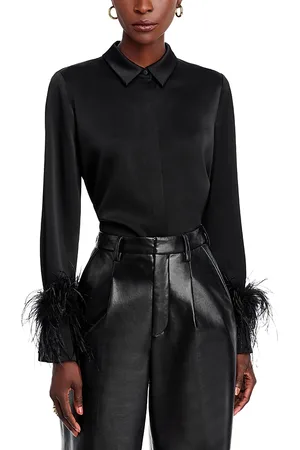 Kobi Halperin Murphy Feather Trim Blouse