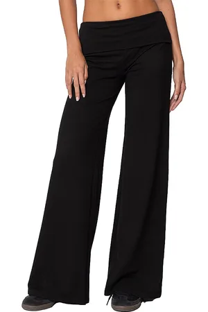 Edikted Wide Leg Fold Over Pants