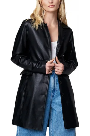 BLANK NYC Faux Leather Trench Coat