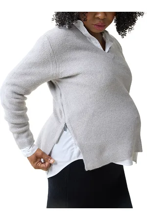 Ingrid & Isabel Maternity Side Zip Sweater