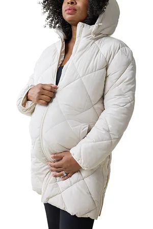 Ingrid & Isabel Hooded Longline Puffer Maternity Jacket