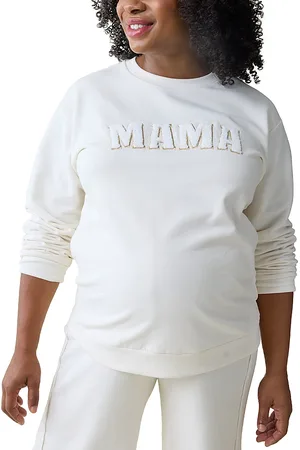 Ingrid & Isabel Maternity Mama Fleece Graphic Sweatshirt