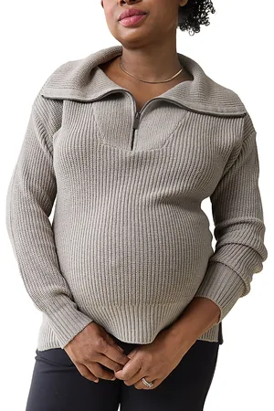 Ingrid & Isabel Maternity Zip Front Sweater