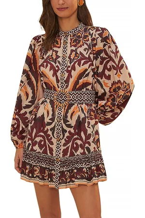 Farm Rio Toucans Scarf Belted Mini Dress