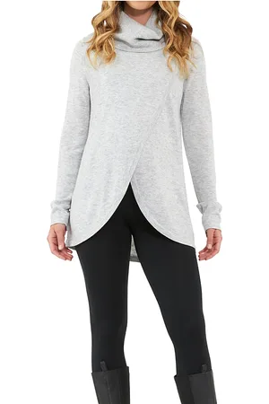 Ripe Maternity Cowl Neck Nursing Knit Top