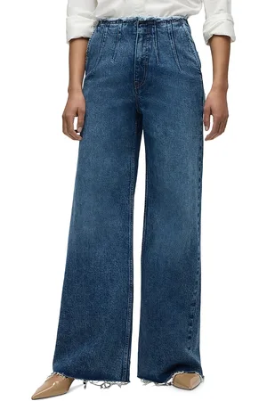 Hudson James High Rise Wide Leg Jeans in