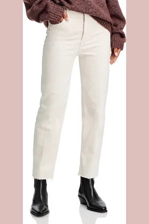 RE/DONE 70s Stove Pipe High Rise Straight Ankle Jeans in