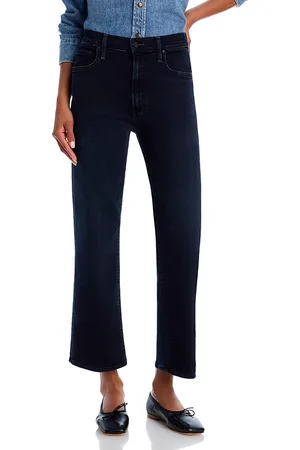 Mother The Rambler High Rise Ankle Straight Jeans in