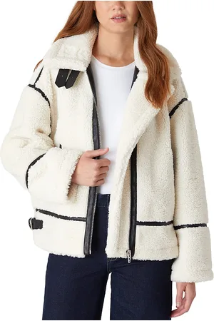 BLANK NYC Faux Shearling Moto Jacket