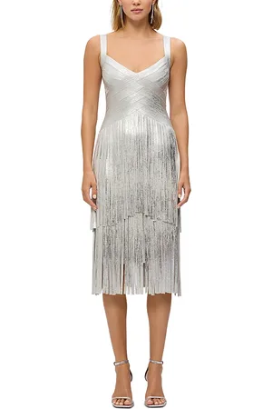 Hervé Léger The Metallic Mischa Dress