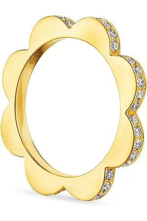 Cadar 18K Triplet Wide Stacking Ring with Diamonds, 0.4 ct. t. w.