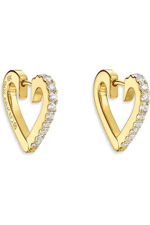 Cadar 18K Yellow Endless Hoop Earrings with Diamonds, 0.34 ct. t. w.