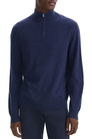 THEORY Hilles Quarter Zip Cashmere Sweater