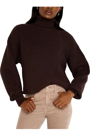 GOOD AMERICAN Cozy Rib Turtleneck Sweater