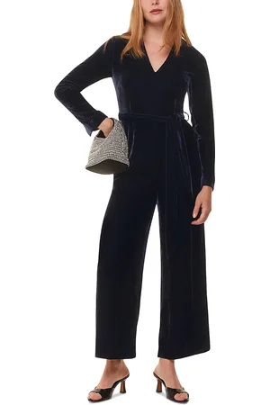 Whistles Elora Velvet Jumpsuit