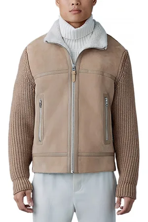 Mackage Mixed Media Zip Front Jacket