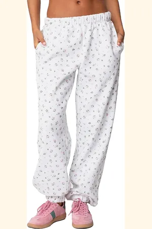 Edikted Bouquet Oversized Sweatpants