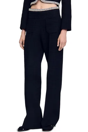 Sandro Vaya Beaded Tweed Pants