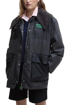 Barbour Ganni Waxed Duffle Coat