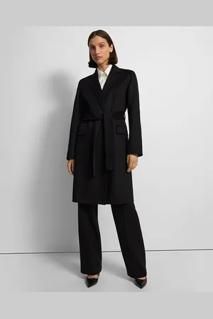 THEORY Wool Cashmere Doubled Breasted Fitted Coat