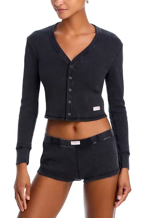 Alexander Wang Bodywear Waffle Cardigan