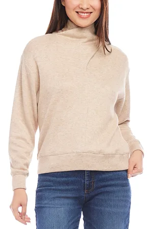 Karen Kane Faux Wrap Turtleneck Sweater