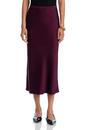 ANINE BING Silk Midi Skirt