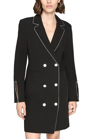 Karl Lagerfeld Button Front Crepe Dress