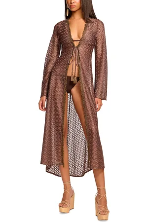 Ramy Brook Fatima Metallic Swim Dress Cover Up