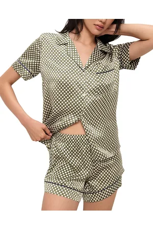 Eberjey Inez Printed Washable Silk Short Pajama Set
