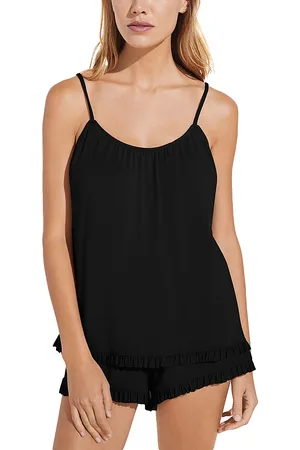 Eberjey Gisele Ruffled Trim Short Pajama Set