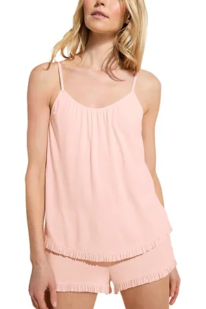 Eberjey Gisele Ruffled Trim Short Pajama Set