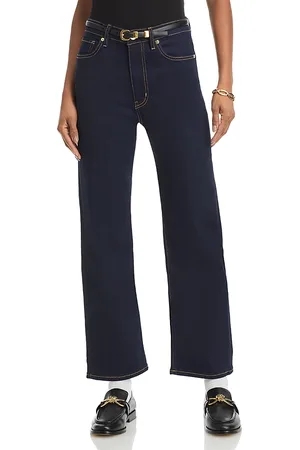 Frame Le Sleek Straight High Rise Cropped Jeans in