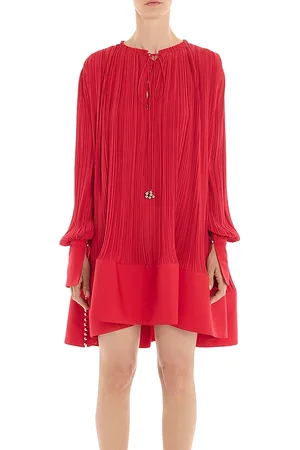 Lanvin Flared Pleated Dress