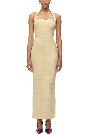 Hervé Léger Iris Metallic Bandage Dress