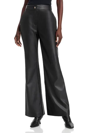 Toccin Gaia Faux Leather Flare Leg Pants