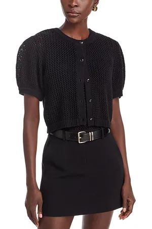 Toccin Samantha Crochet Cropped Cardigan Sweater