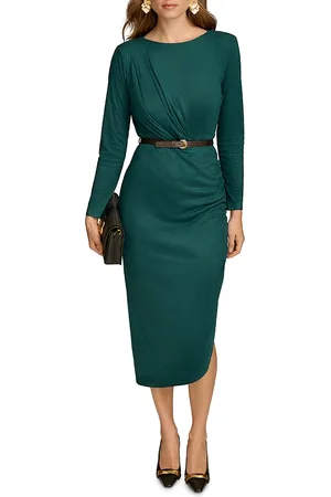 DKNY Faux Suede Sheath Dress