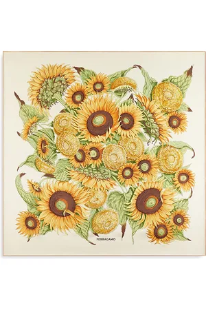 Salvatore Ferragamo Sunflower Silk Scarf