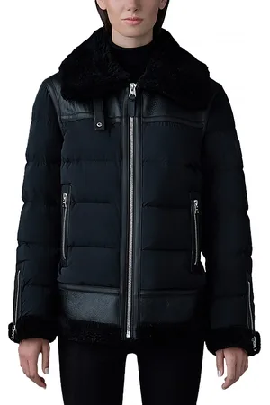 Mackage Vanna Mixed-Media Shearling Down Jacket