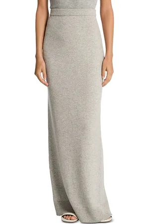 Michael Kors Cashmere Back Slit Maxi Skirt