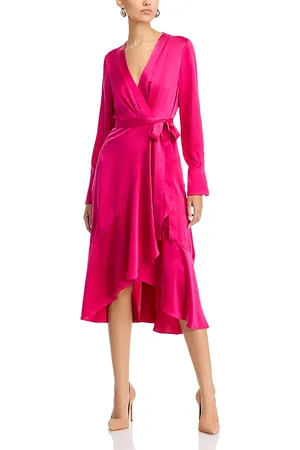 Kobi Halperin Victoria Tie Waist Long Sleeve Midi Dress
