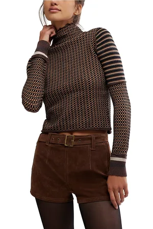 Free People Gamer Cuff Turtleneck Sweater